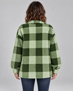 ERMI™ - Casual Plaid Button Down Long Sleeve Jacket