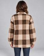 ERMI™ - Casual Plaid Button Down Long Sleeve Jacket