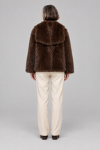 WEENA™ - Classy Long Sleeve Collared Fuzzy Coat