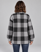 ERMI™ - Casual Plaid Button Down Long Sleeve Jacket