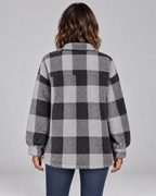 ERMI™ - Casual Plaid Button Down Long Sleeve Jacket