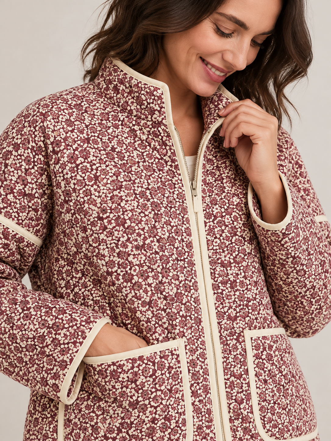 SALENTINE™ - Chic Print Style Long Sleeve Jacket