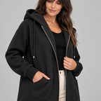 TIOMARA™ - Casual Zip Up Oversized Long Jacket