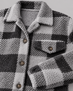 ERMI™ - Casual Plaid Button Down Long Sleeve Jacket