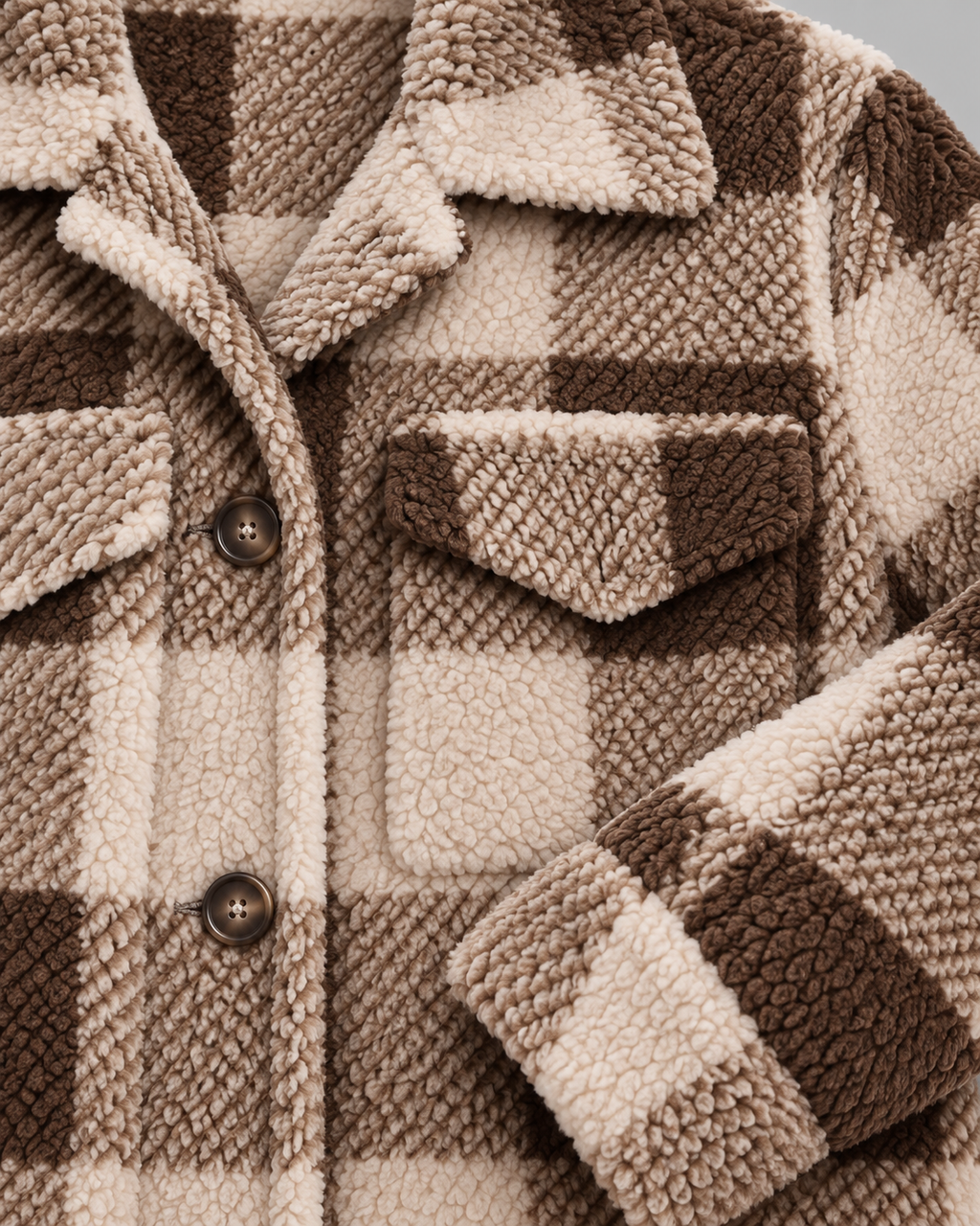 ERMI™ - Casual Plaid Button Down Long Sleeve Jacket
