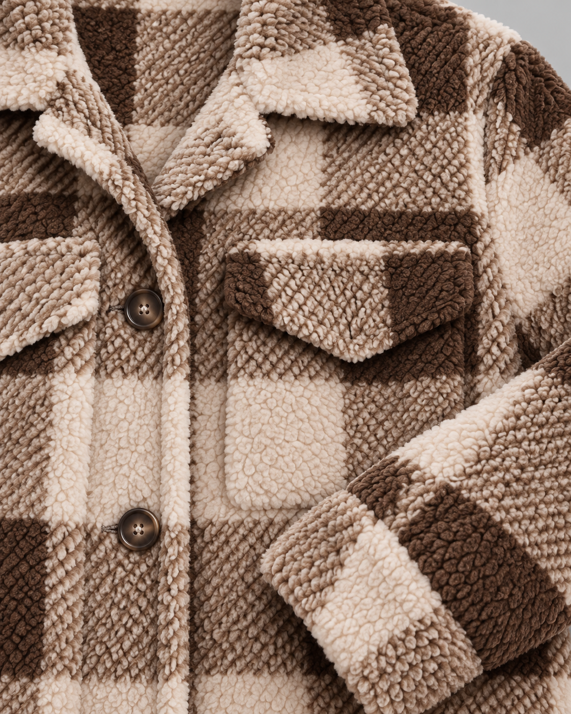 ERMI™ - Casual Plaid Button Down Long Sleeve Jacket