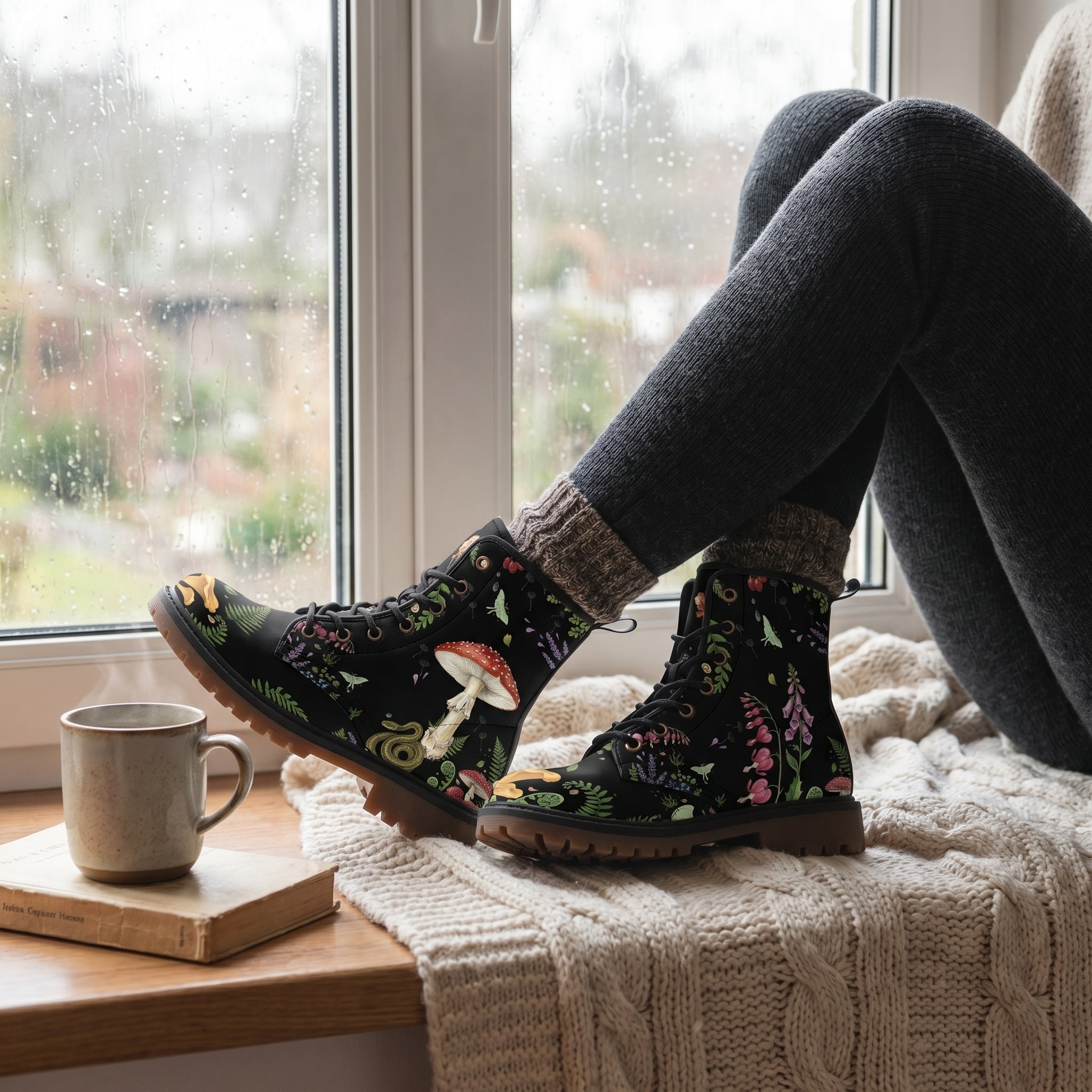 Digitalis Leather Boots