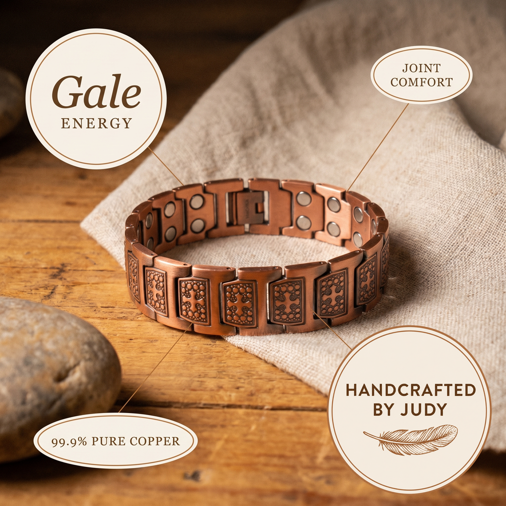 Renata | Raised Dot-Pattern Copper Cuff Bracelet