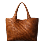 Lana | Handwoven Vegan Leather Tote