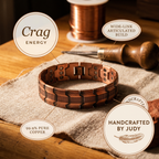 Vivienne | Wide Articulated Oxidized Copper Cuff Bracelet