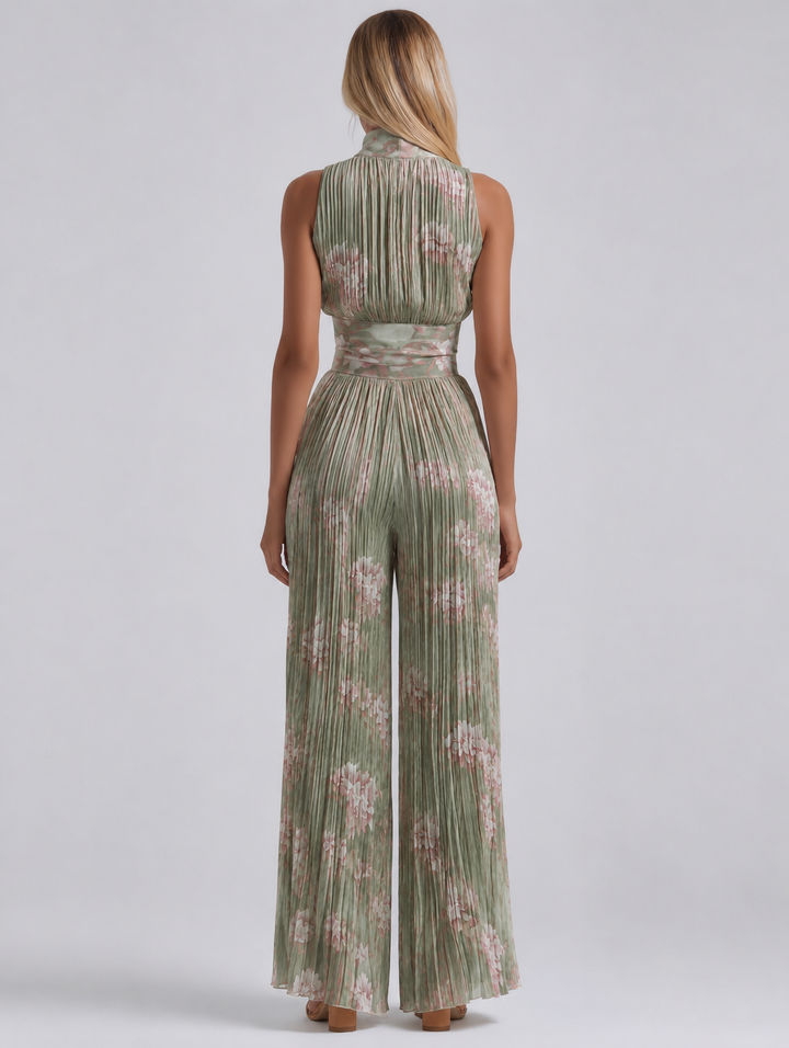 Amelia | V-Neck Chiffon Jumpsuit
