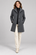 GABRIELA™ - Casual Wool Blend Pea Coat with Single-Breasted Design