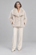 WEENA™ - Classy Long Sleeve Collared Fuzzy Coat