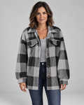 ERMI™ - Casual Plaid Button Down Long Sleeve Jacket