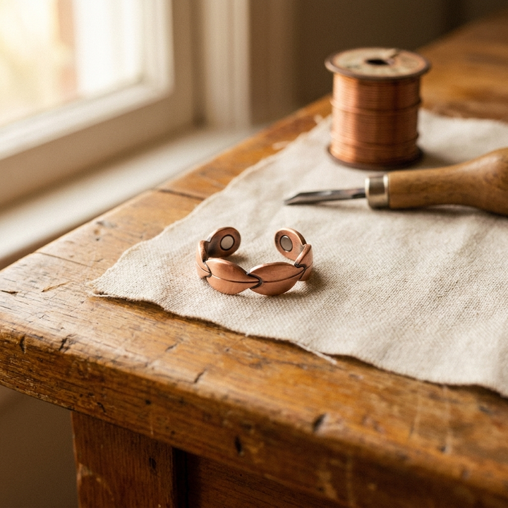 Yolanda | Twisted Double-Strand Copper Ring