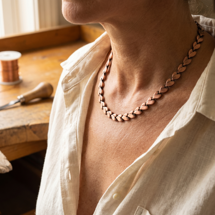 Piper | Heart-Link Copper Chain Necklace