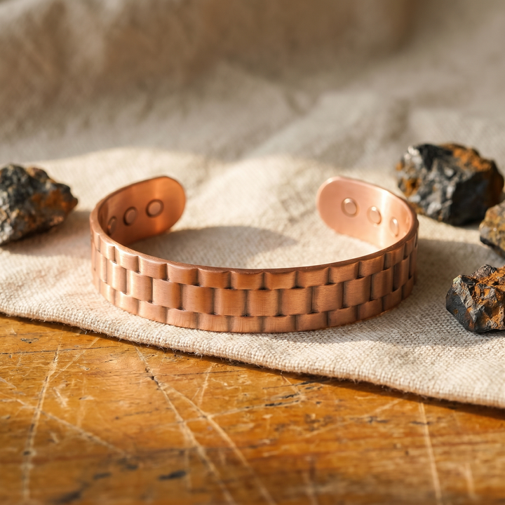 Kiera | Wide Watch-Link Copper Cuff Bracelet
