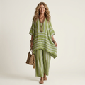 Kiara | Two-Piece Striped Linen Set