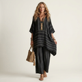 Kiara | Two-Piece Striped Linen Set