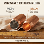 Whitney | Hand-Hammered Pure Copper Water Bottle