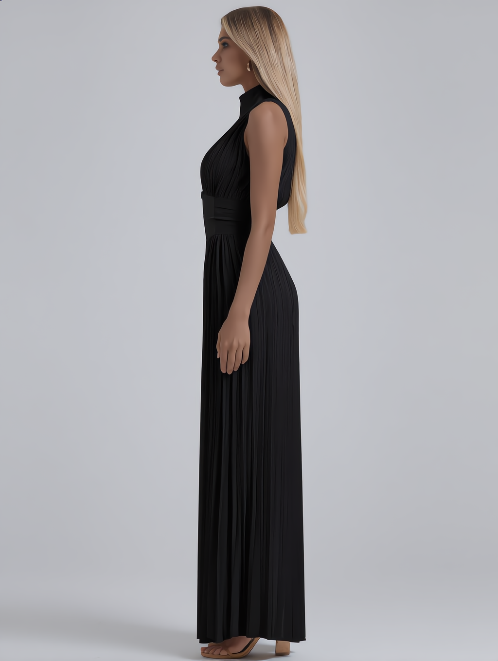 Amelia | V-Neck Chiffon Jumpsuit
