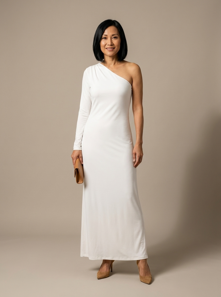 Elva | Fluid One-Shoulder Dress