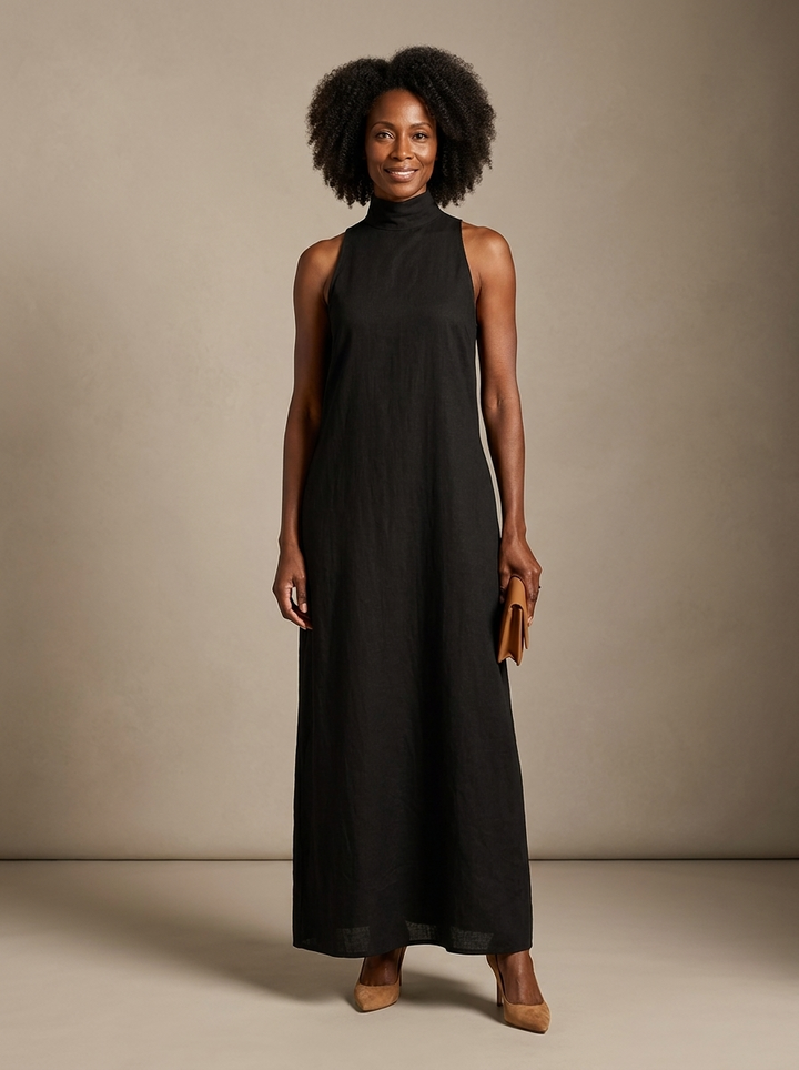 Edda | Soft Turtleneck Maxi Dress