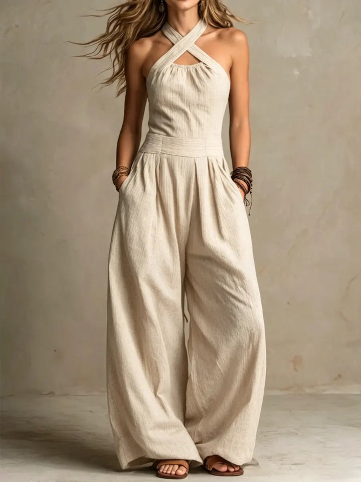 Colette | Fluid Open-Back Jumpsuit