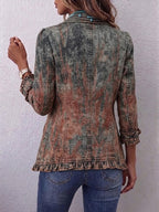 Flavie | Textured Ombré Ruffle Jacket