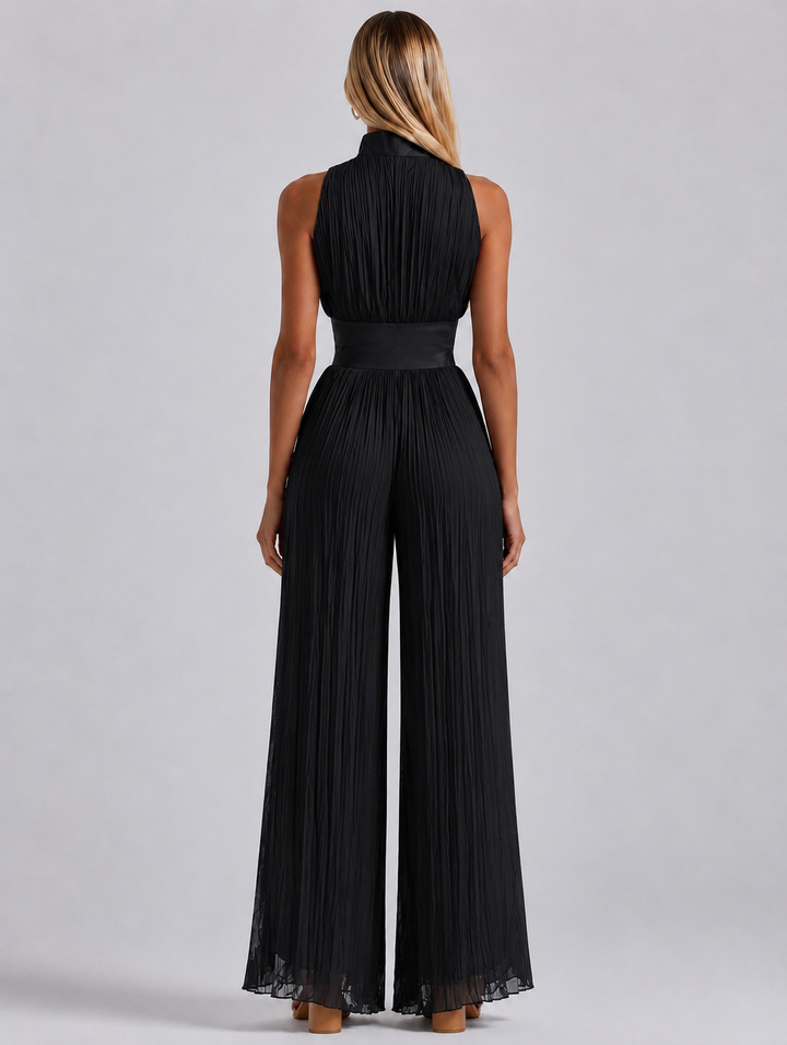 Amelia | V-Neck Chiffon Jumpsuit