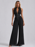 Amelia | V-Neck Chiffon Jumpsuit