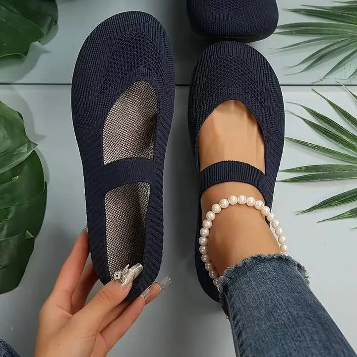 Astrid | Breathable Knitted Ballet Flats