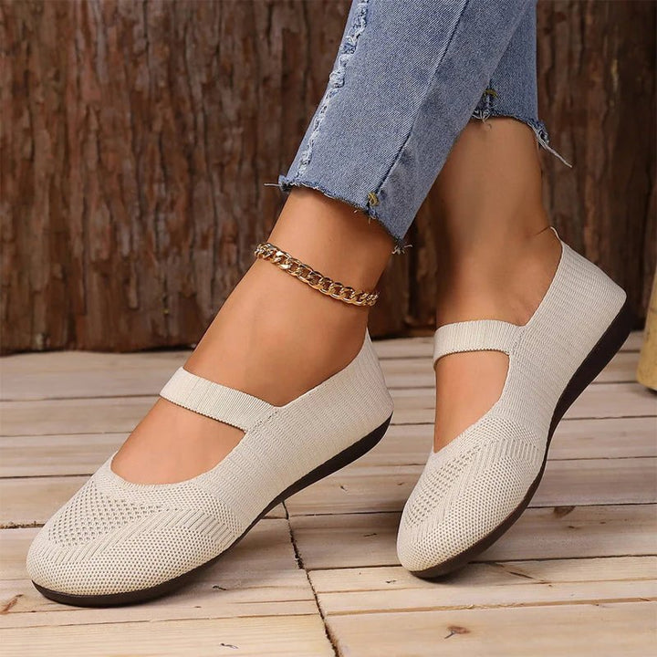 Astrid | Breathable Knitted Ballet Flats