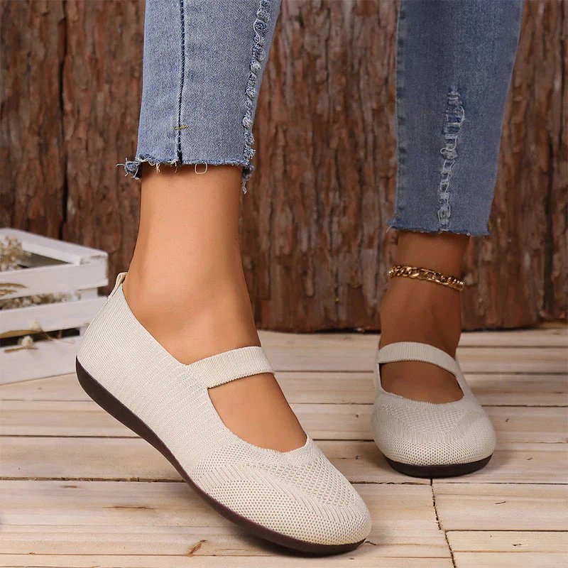 Astrid | Breathable Knitted Ballet Flats