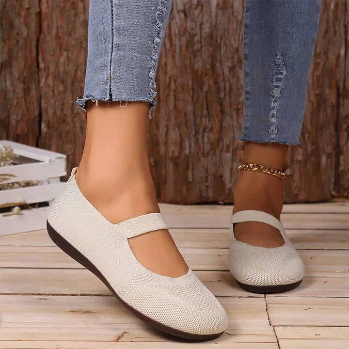 Astrid | Breathable Knitted Ballet Flats