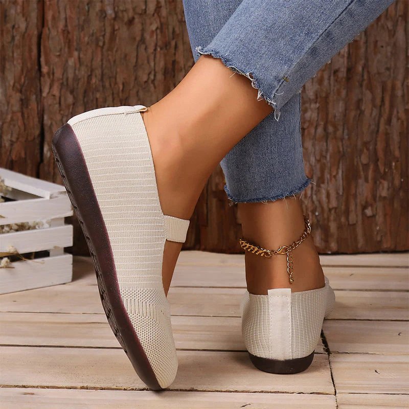 Astrid | Breathable Knitted Ballet Flats