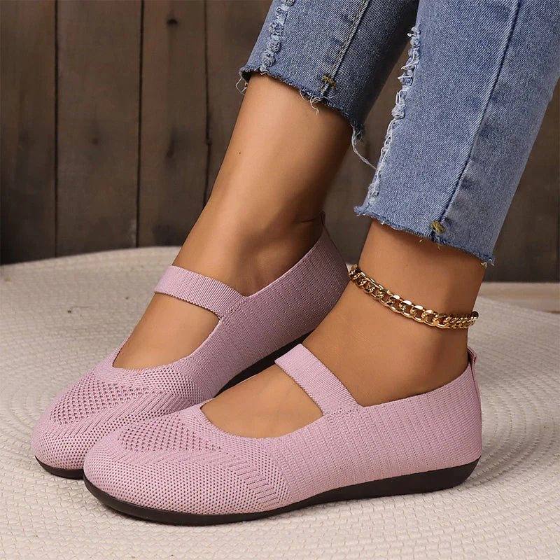 Astrid | Breathable Knitted Ballet Flats