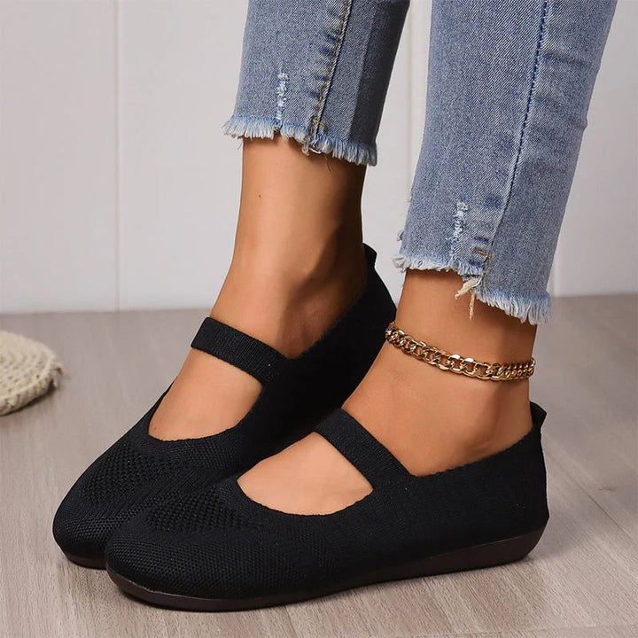 Astrid | Breathable Knitted Ballet Flats