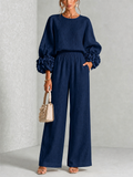 Rosalie Floral Cuff Two-Piece Set in Dark Navy, view 1