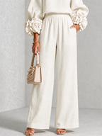 Rosalie Floral Cuff Two-Piece Set in Ivory, view 4