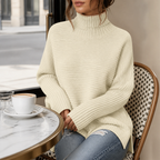 ROSAMINE Cosy Turtleneck Jumper - cream - lifestyle view 2