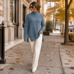 ROSAMINE Cosy Turtleneck Jumper - indigo - lifestyle view 3