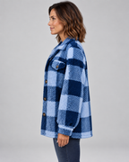 ERMI™ - Casual Plaid Button Down Long Sleeve Jacket