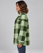 ERMI™ - Casual Plaid Button Down Long Sleeve Jacket