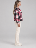 ZABEL™ - Casual Plaid Button Front Long Sleeve Jacket