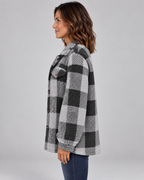 ERMI™ - Casual Plaid Button Down Long Sleeve Jacket
