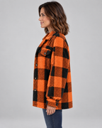 ERMI™ - Casual Plaid Button Down Long Sleeve Jacket