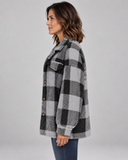 ERMI™ - Casual Plaid Button Down Long Sleeve Jacket