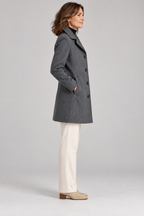 GABRIELA™ - Casual Wool Blend Pea Coat with Single-Breasted Design