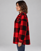 ERMI™ - Casual Plaid Button Down Long Sleeve Jacket